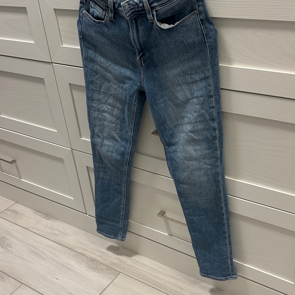 PAIGE Dark Blue Ankle Jeans